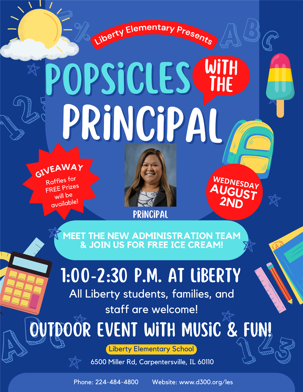 POPSICLES WITH THE PRINCIPAL-PALETAS CON LA DIRECTORA